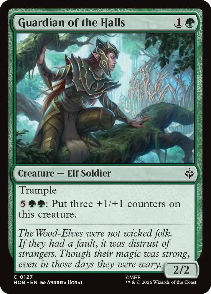 Guardian of the Halls, HOB, 127, NM, Foil