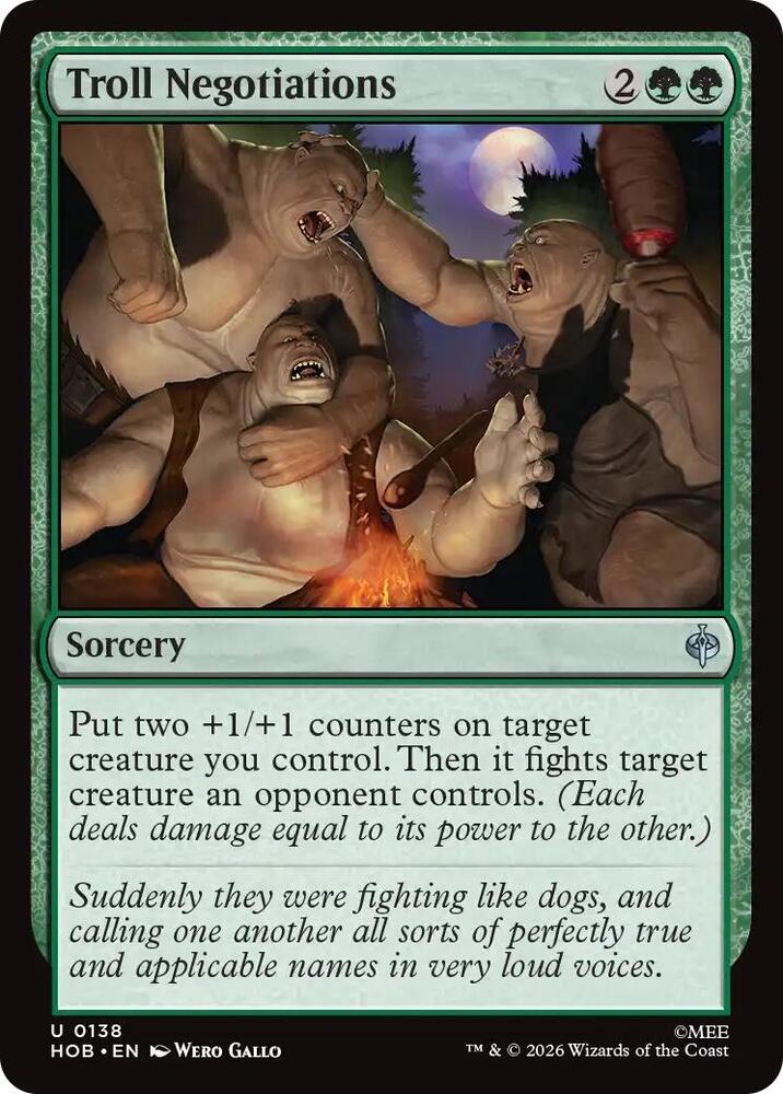 Troll Negotiations, HOB, 138, NM, Foil
