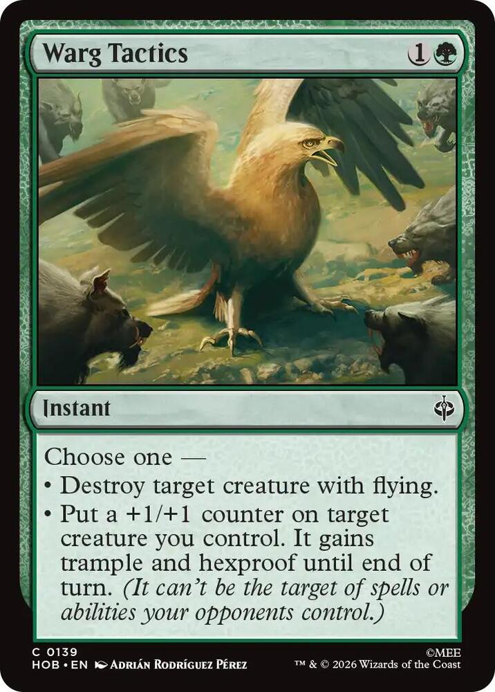 Warg Tactics, HOB, 139, NM, Foil