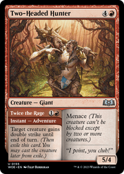 Two-Headed Hunter (DFC) (WOE) 155 - WZRD TCG