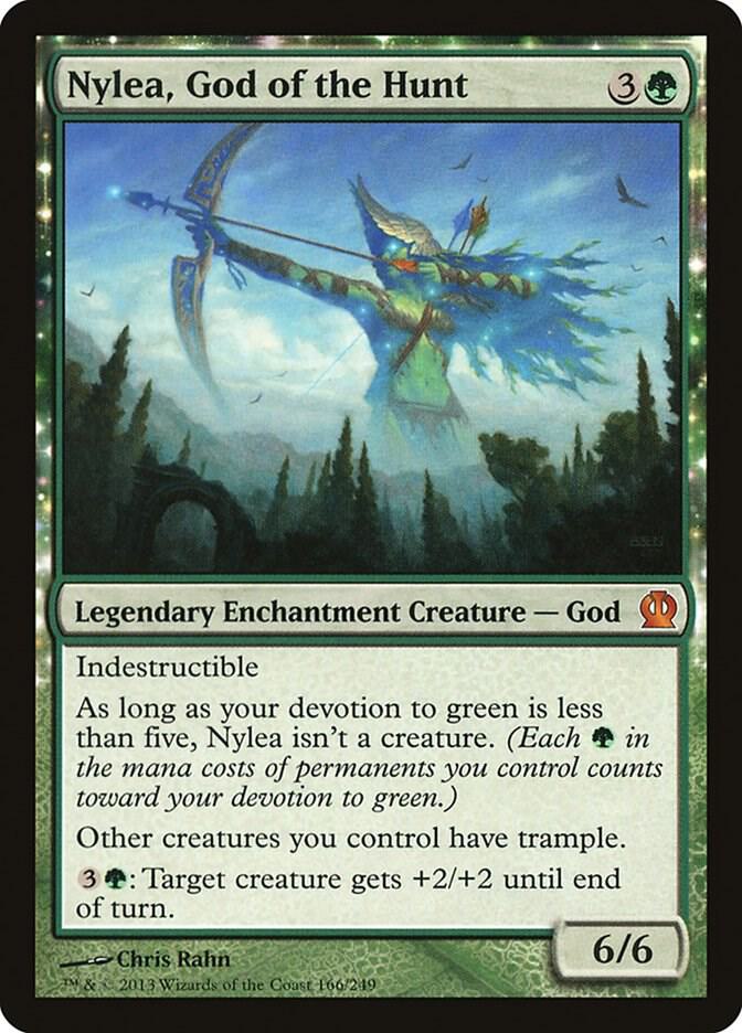 Nylea, God of the Hunt,, 166, Near Mint, Normal