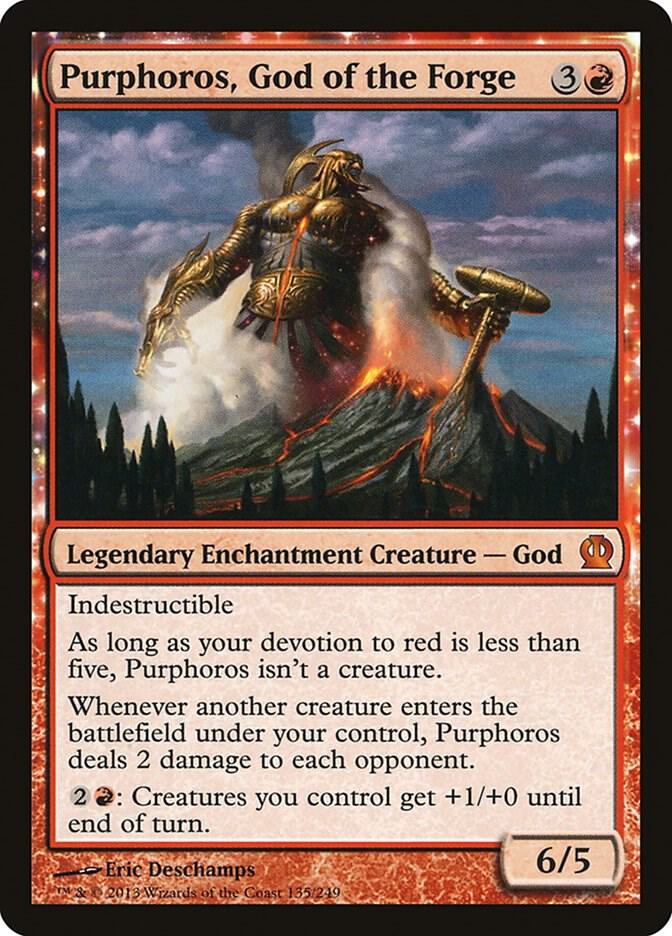 Purphoros, God of the Forge,, 135, Lightly Played, Normal