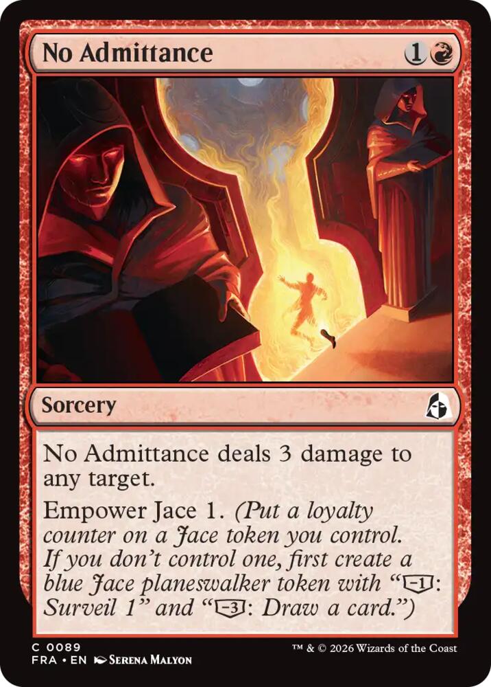 No Admittance,, 89, Near Mint, Foil