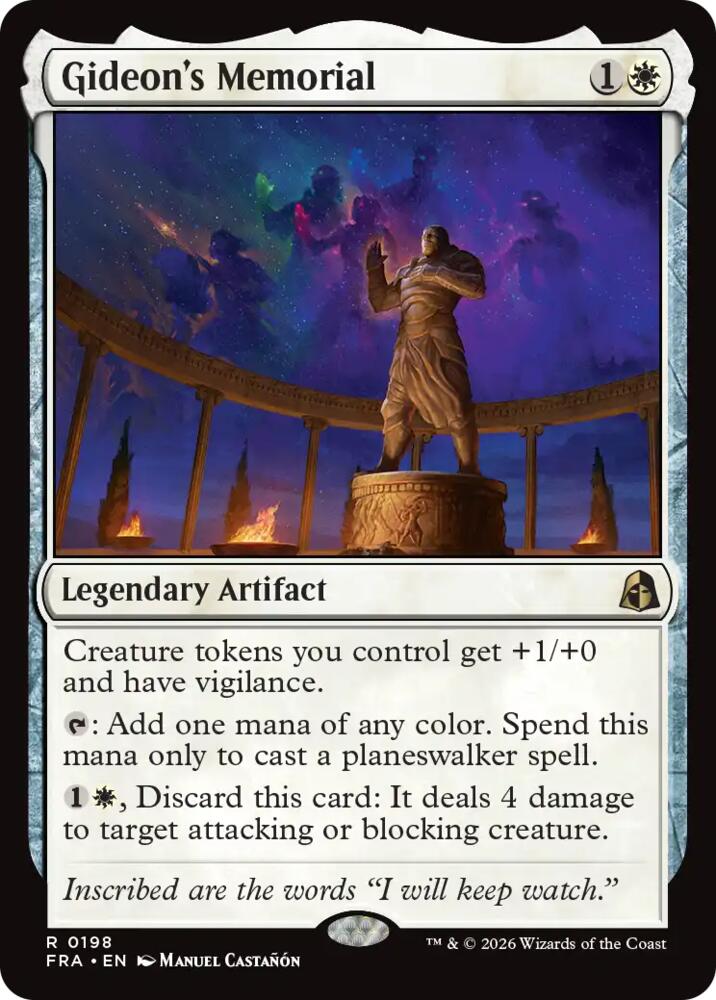 Gideon's Memorial,, 198, Near Mint, Normal
