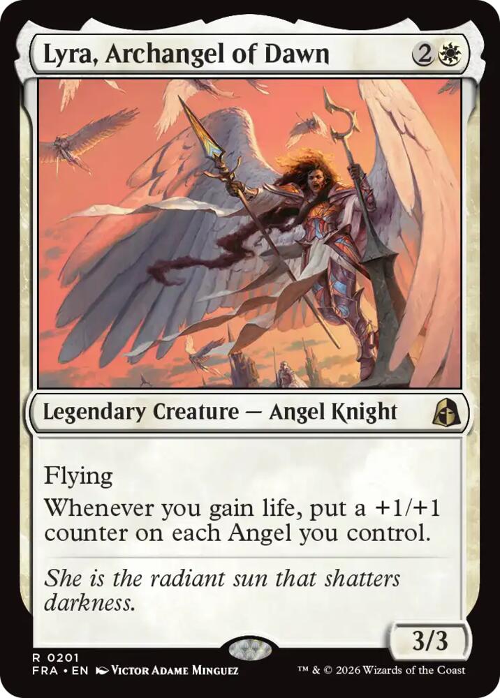 Lyra, Archangel of Dawn,, 201, Near Mint, Normal
