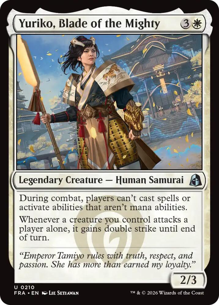 Yuriko, Blade of the Mighty,, 210, Near Mint, Normal