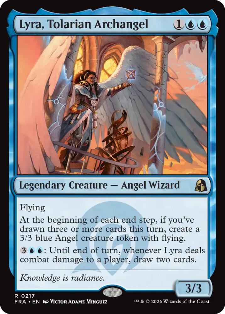 Lyra, Tolarian Archangel,, 217, Near Mint, Normal