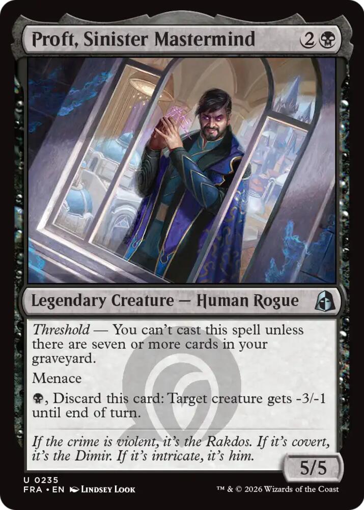 Proft, Sinister Mastermind,, 235, Near Mint, Normal
