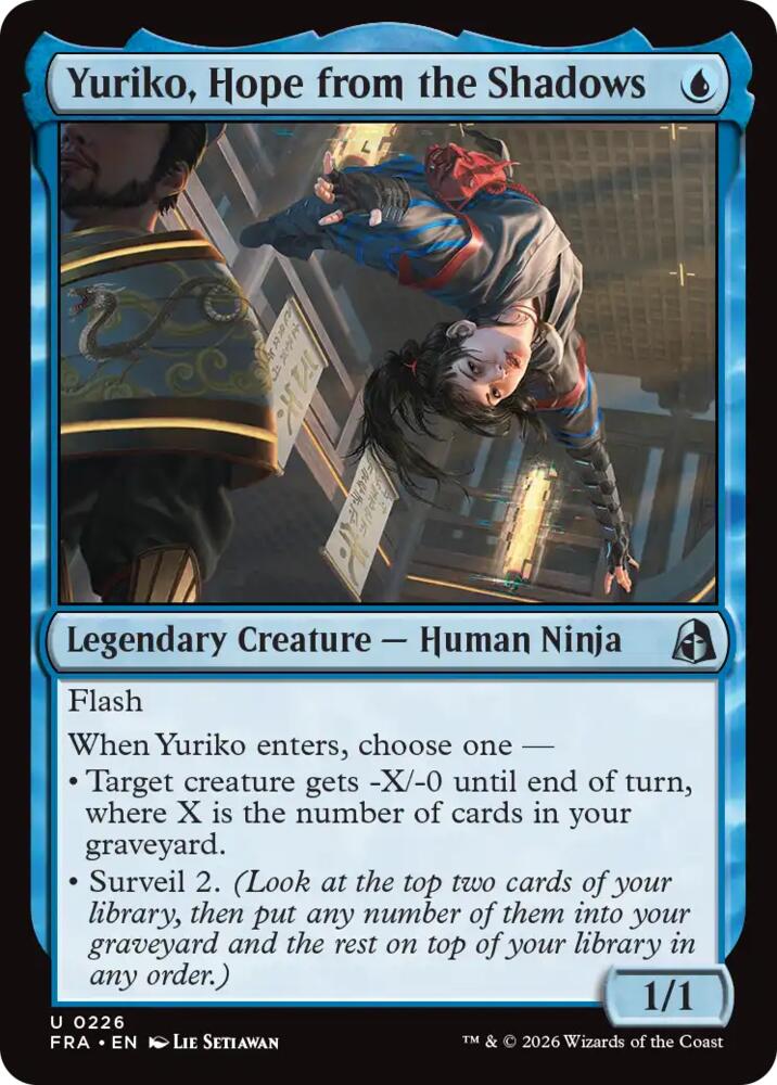 Yuriko, Hope from the Shadows,, 226, Near Mint, Normal
