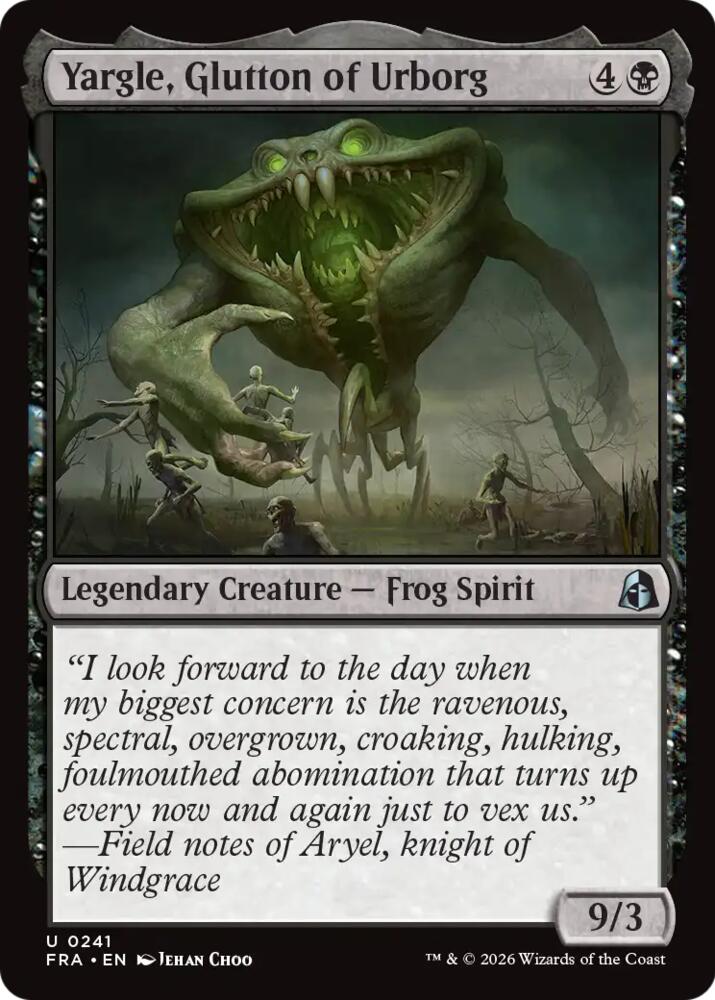 Yargle, Glutton of Urborg,, 241, Near Mint, Foil