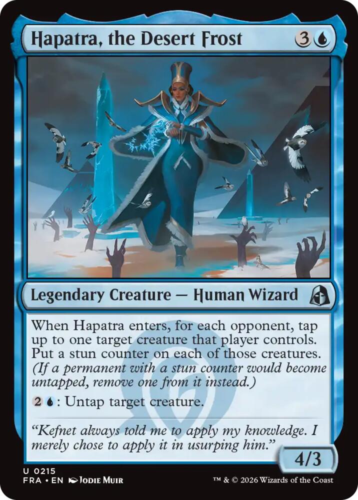 Hapatra, the Desert Frost,, 215, Near Mint, Normal