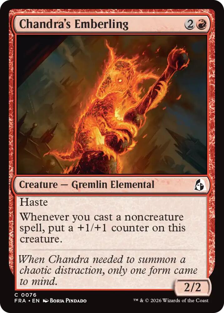 Chandra's Emberling,, 76, Near Mint, Normal