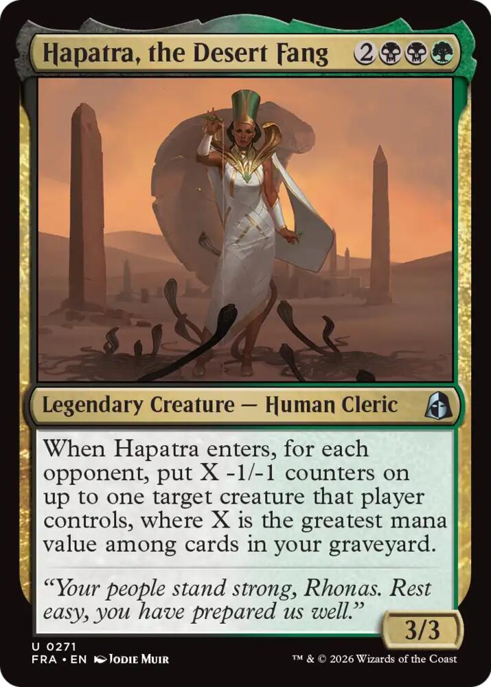 Hapatra, the Desert Fang,, 271, Near Mint, Normal