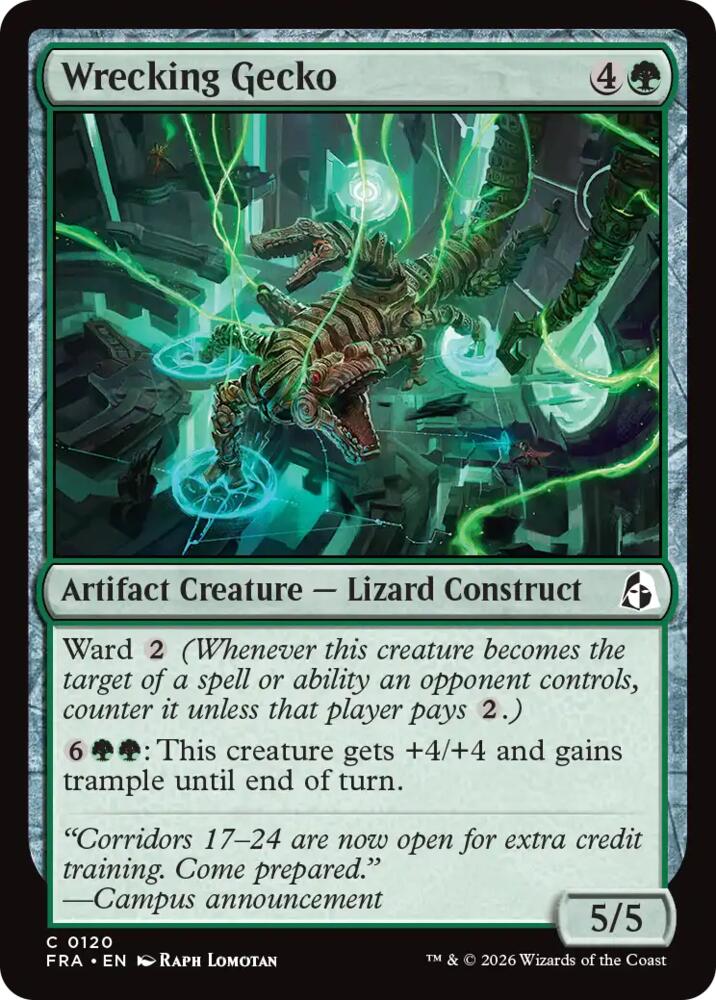Wrecking Gecko,, 120, Near Mint, Foil
