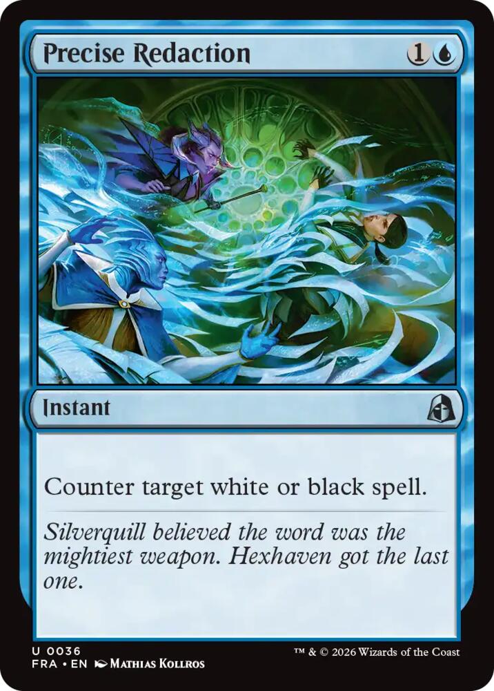 Precise Redaction,, 36, Near Mint, Foil