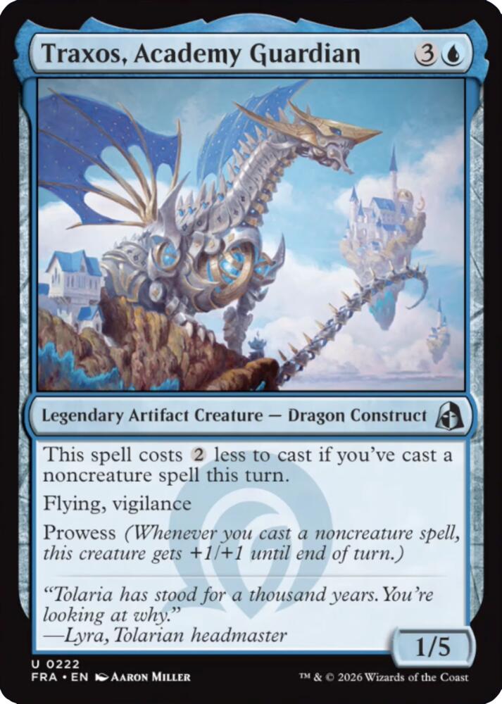 Traxos, Academy Guardian,, 222, Near Mint, Normal