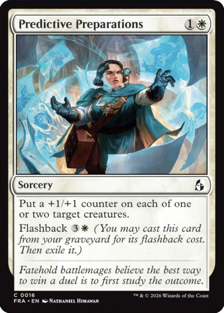 Predictive Preparations,, 16, Near Mint, Foil