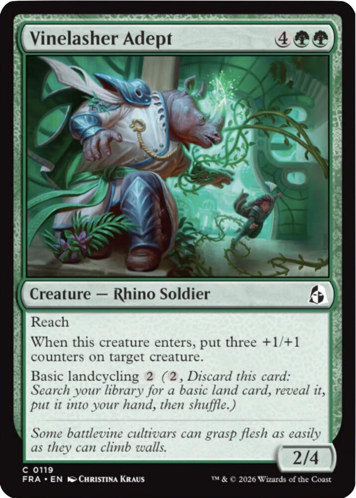 Vinelasher Adept,, 119, Near Mint, Normal