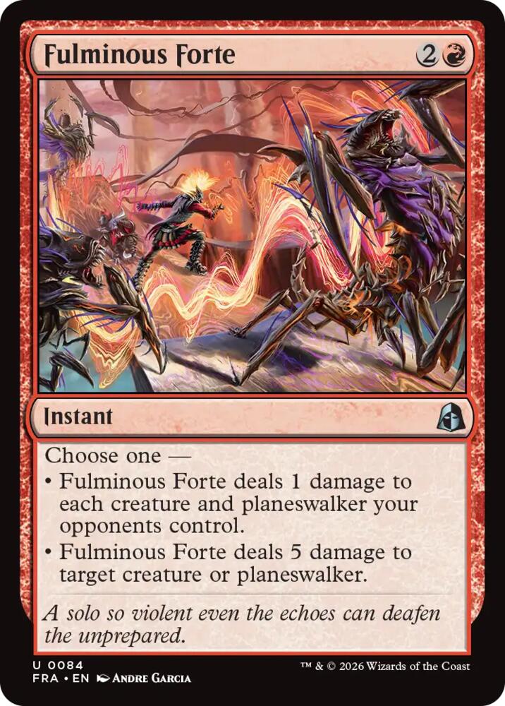 Fulminous Forte,, 84, Near Mint, Foil