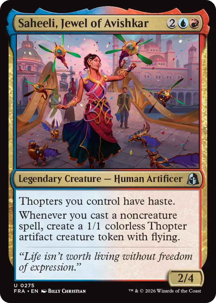Saheeli, Jewel of Avishkar,, 275, Near Mint, Normal