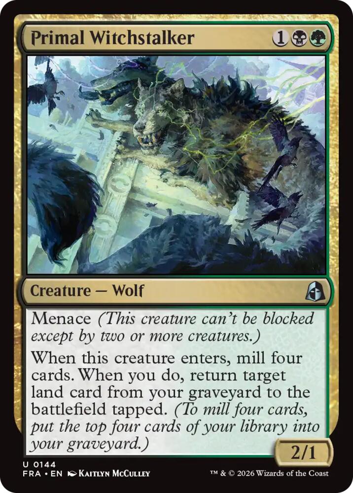 Primal Witchstalker,, 144, Near Mint, Normal