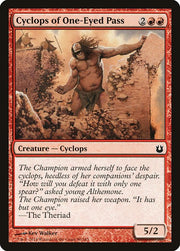 Cyclops of One-Eyed Pass front
