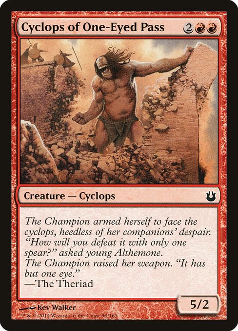 Cyclops of One-Eyed Pass front