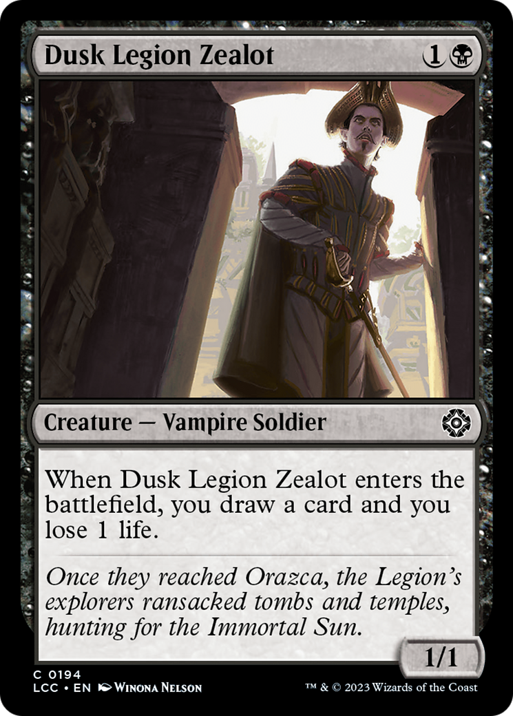 Dusk Legion Zealot (LCC) 194 - WZRD TCG