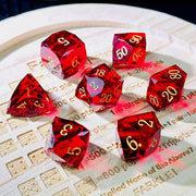 Gem Resin Dice- Red