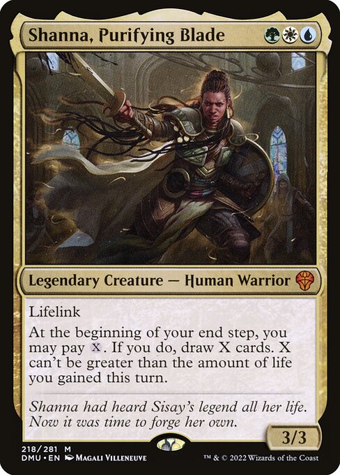 Shanna, Purifying Blade front