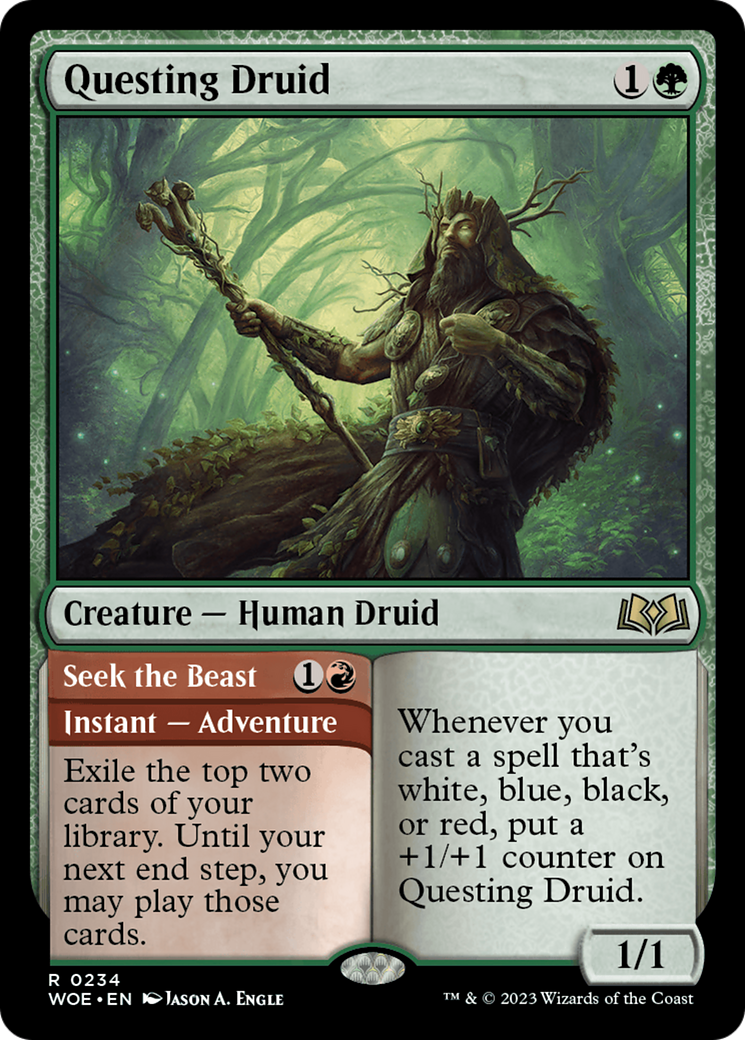 Questing Druid // Seek the Beast (WOE) 234