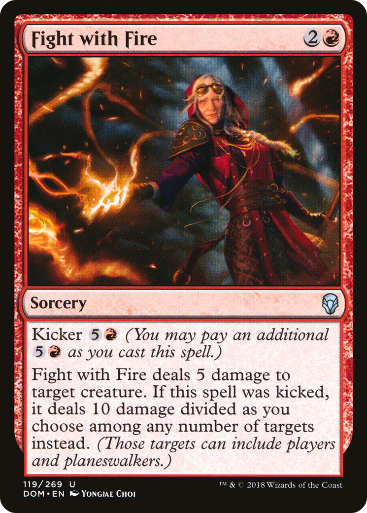 Fight with Fire (DOM) 119 - WZRD TCG