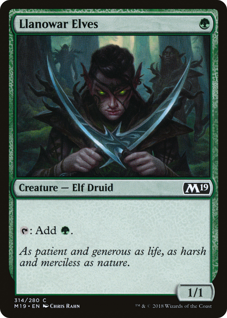 Llanowar Elves (M19) 314