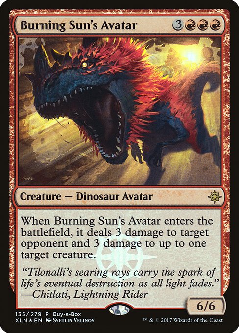Burning Sun's Avatar front