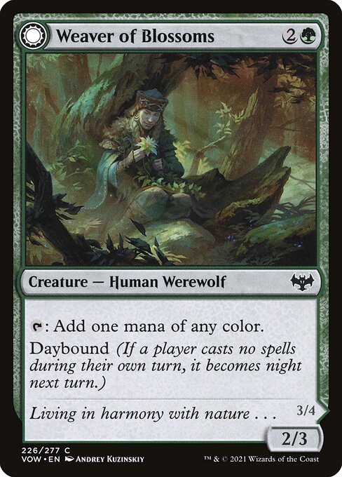 Weaver of Blossoms // Blossom-Clad Werewolf (Innistrad: Crimson Vow 226) - WZRD TCG