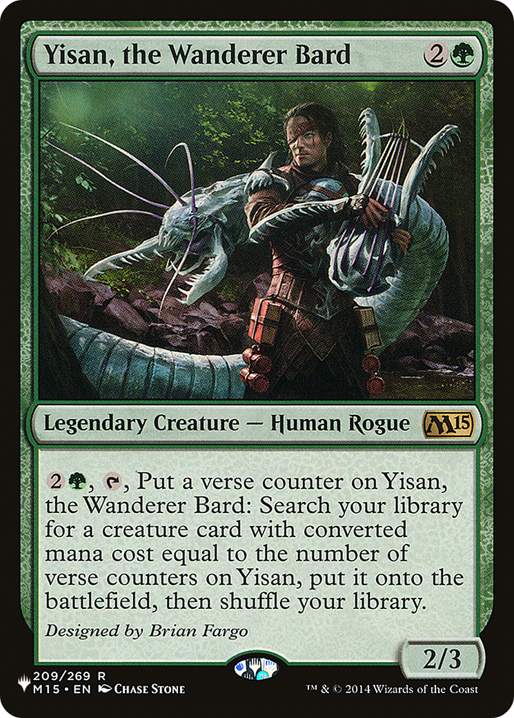 Yisan, the Wanderer Bard (PLST) M15-209