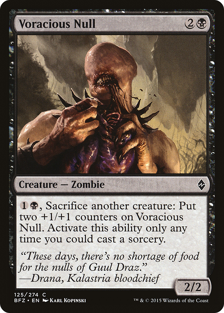 Voracious Null (BFZ) 125 - WZRD TCG