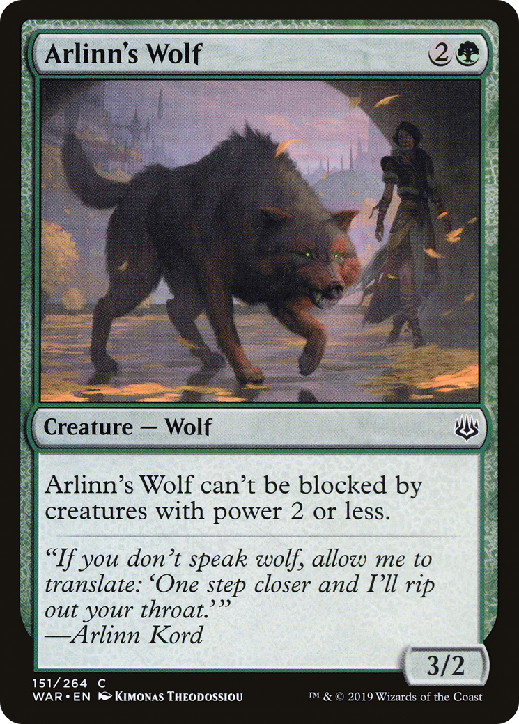 Arlinn's Wolf (WAR) 151 - WZRD TCG
