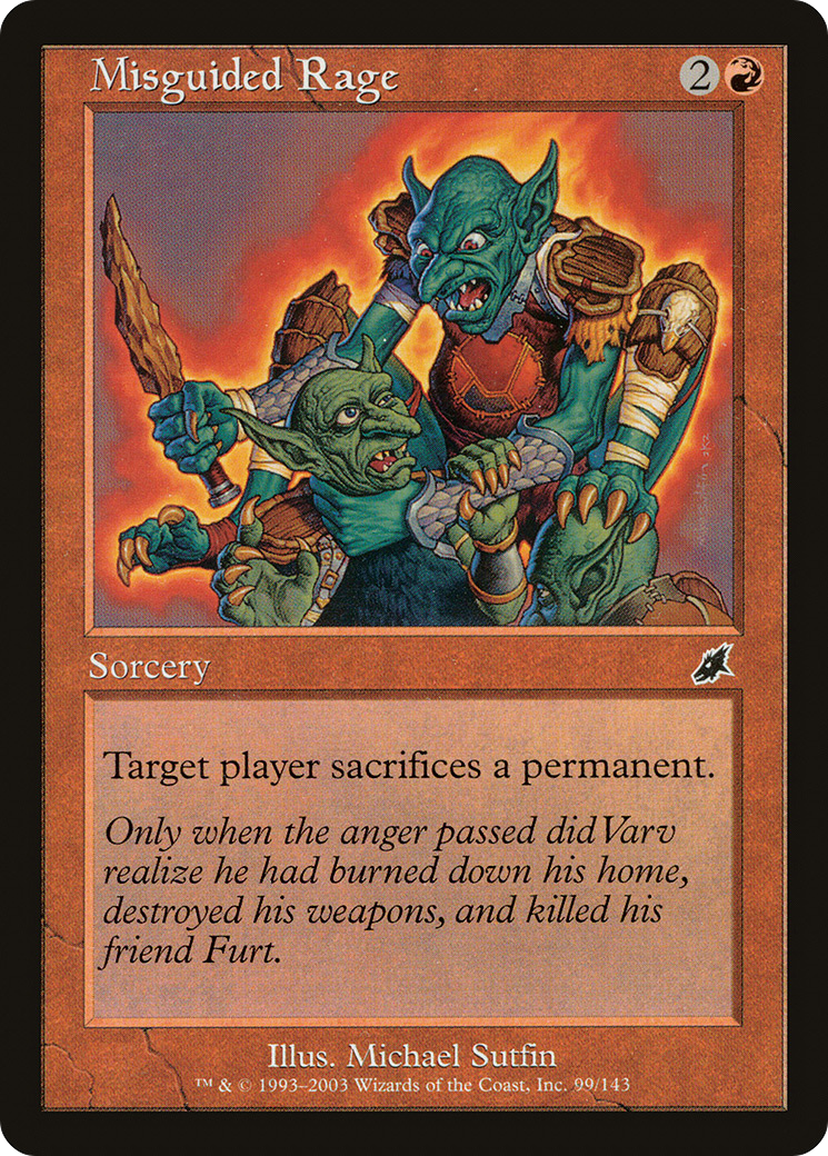 Misguided Rage (SCG) 99 - WZRD TCG