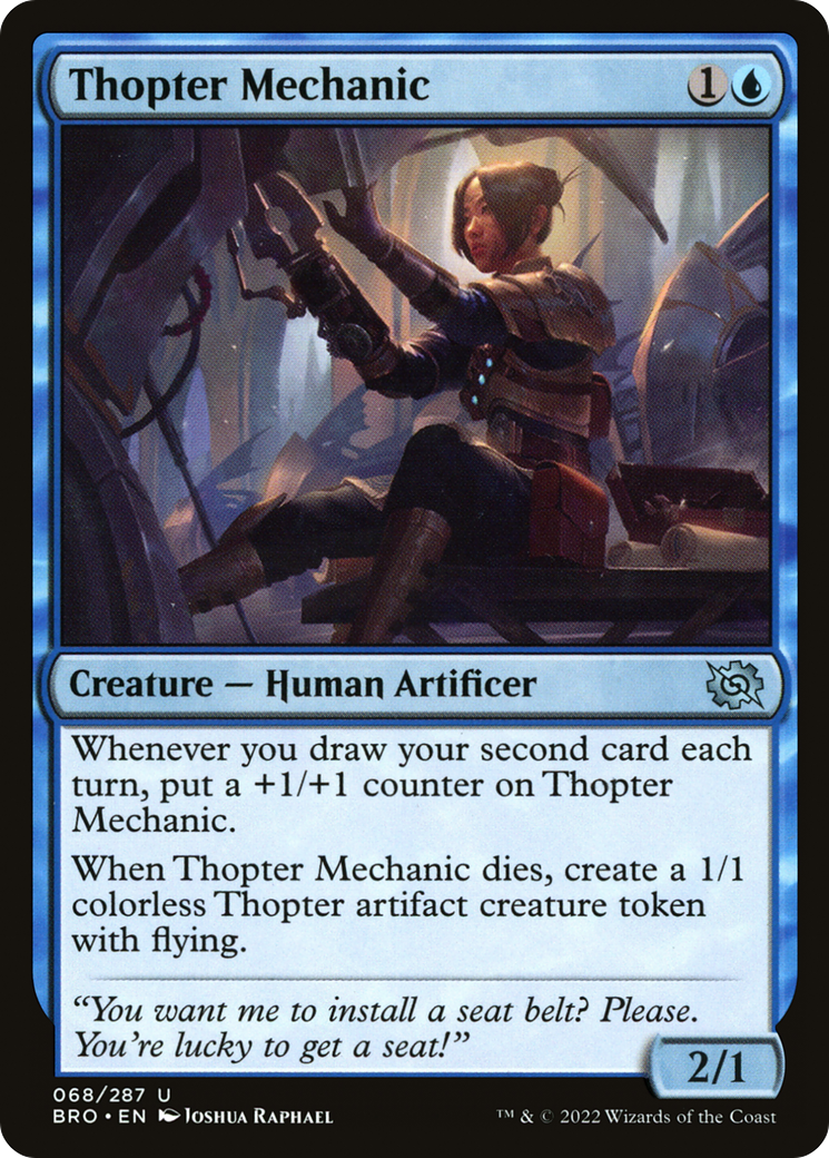 Thopter Mechanic (BRO) 68 - WZRD TCG
