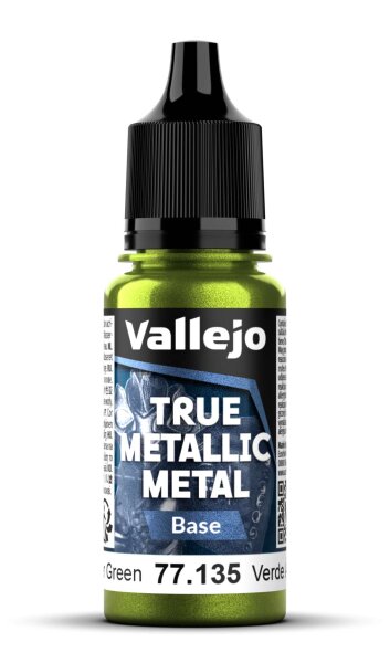 77.135 - Amber Green  - Vallejo True Metallic Metal (18ml) - Base
