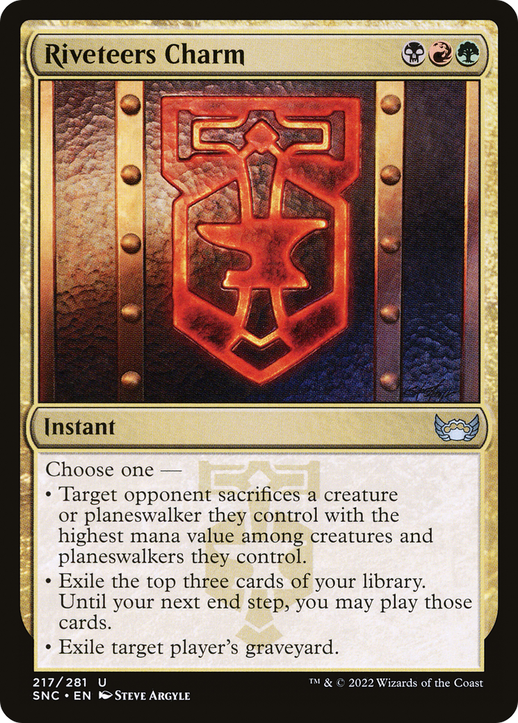 Riveteers Charm (SNC) 217 - WZRD TCG