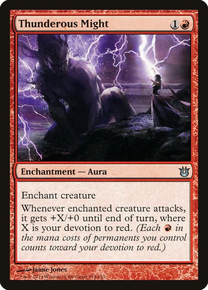 Thunderous Might, BNG, 114, NM, Foil