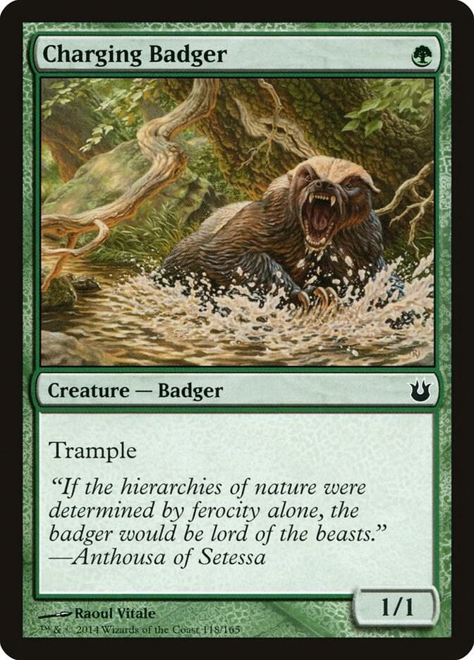Charging Badger, BNG, 118, NM, Foil