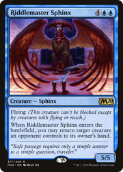 Riddlemaster Sphinx (M20) 317 - WZRD TCG
