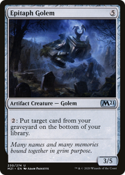 Epitaph Golem (M21) 230 - WZRD TCG