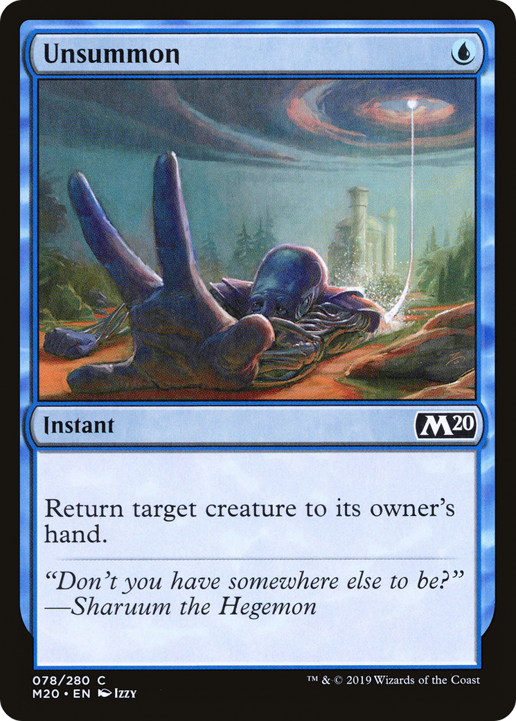 Unsummon (M20) 78 - WZRD TCG