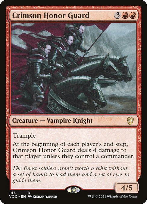 Crimson Honor Guard front