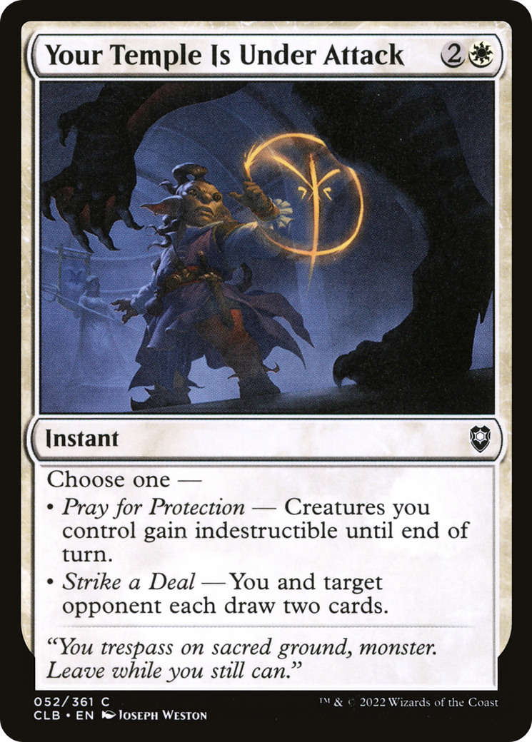 Your Temple Is Under Attack (CLB) 52