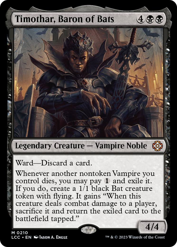Timothar, Baron of Bats (LCC) 210 - WZRD TCG